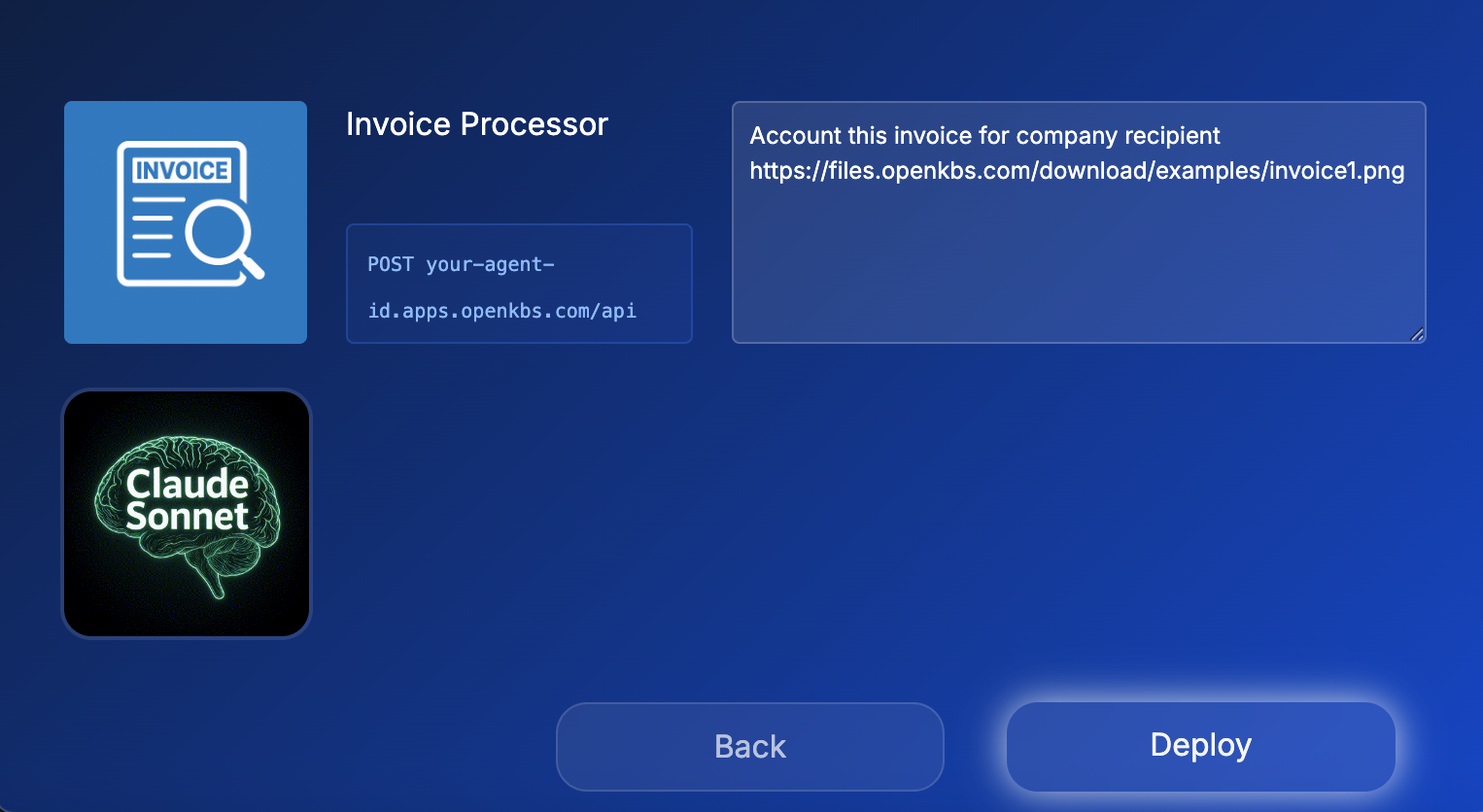 Invoice Processor Configuration